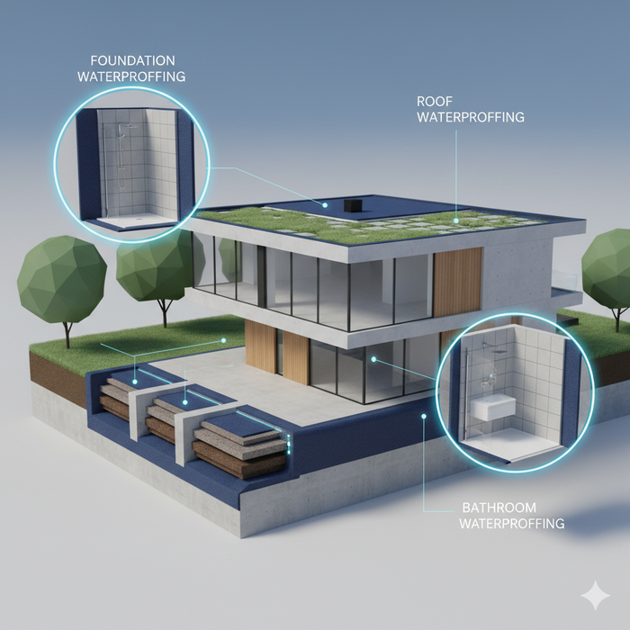 Hidroizolacija – Sika, Isomat i Mapei rešenja iz ponude Madras.rs