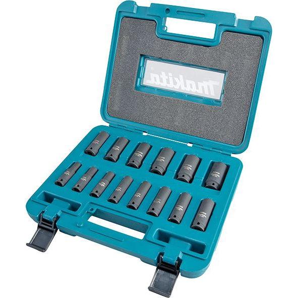 14-delni set 3/8" udarnih nasadnih ključeva Makita B-55550 Set nasadnih ključeva MAKITA Madras doo Beograd