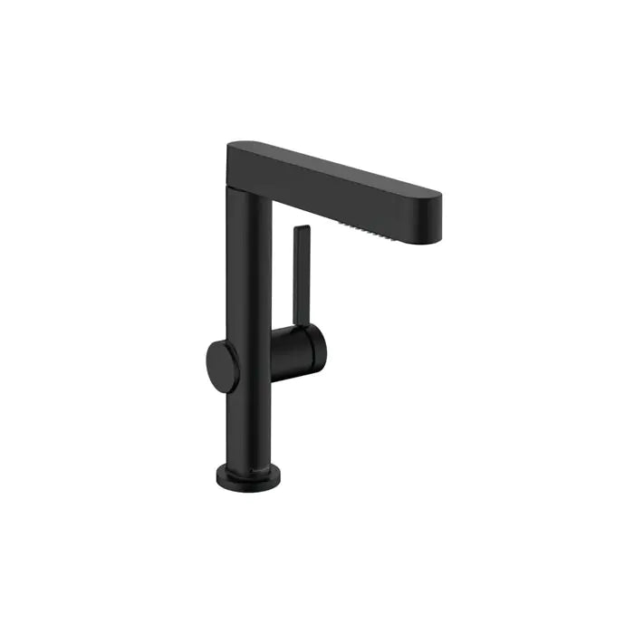 BATERIJA ZA LAVABO FINORIS SA TUŠEM 280 mm MATT BLACK HANSGROHE