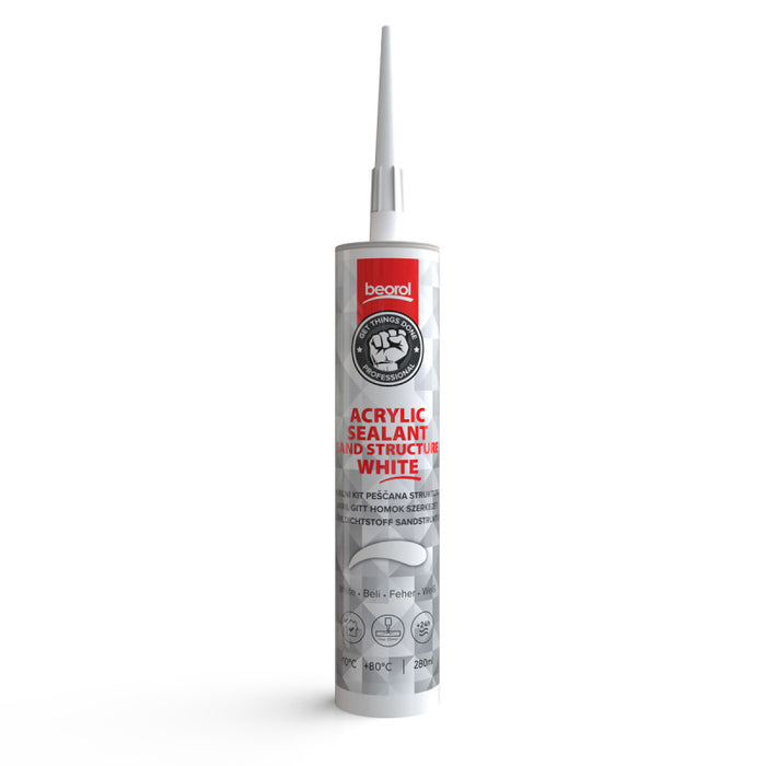 Akrilni kit peščana struktura, 280ml Silikon Beorol Madras doo Beograd