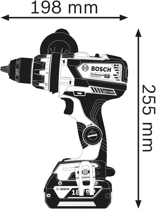 Aku bušilica-odvrtač Bosch GSR 18V-110 C Solo bez baterije i punjača L-Boxx (06019G0109) Aku bušilica - odvrtač BOSCH BOSCH-06019G0109 Madras doo Beograd