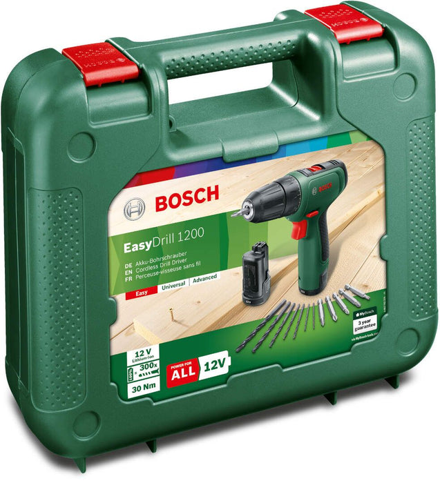 Akumulatorska bušilica - odvrtač Bosch EasyDrill 1200; 2x1,5Ah (06039D3007) Aku bušilica - odvrtač BOSCH BOSCH-06039D3007 Madras doo Beograd