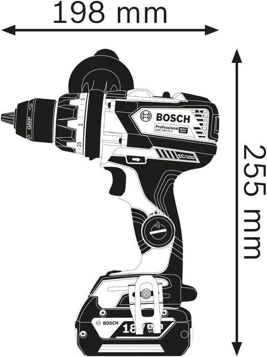 Akumulatorska bušilica - odvrtač Bosch GSR 18V-110 C; 2x5,0Ah; L-Boxx (06019G010C) Aku bušilica - odvrtač BOSCH BOSCH-06019G010C Madras doo Beograd