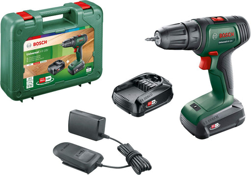 Akumulatorska bušilica - odvrtač Bosch UniversalDrill 18V; 2x1,5Ah (06039D4002) Aku bušilica - odvrtač BOSCH BOSCH-06039D4002 Madras doo Beograd