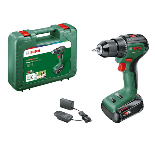 Akumulatorska bušilica - odvrtač Bosch UniversalDrill 18V-60; 1x2,0 Ah (06039D7001) Aku bušilica - odvrtač BOSCH BOSCH-06039D7001 Madras doo Beograd