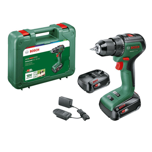 Akumulatorska bušilica - odvrtač Bosch UniversalDrill 18V-60; 2x2,0 Ah (06039D7002) Aku bušilica - odvrtač BOSCH BOSCH-06039D7002 Madras doo Beograd