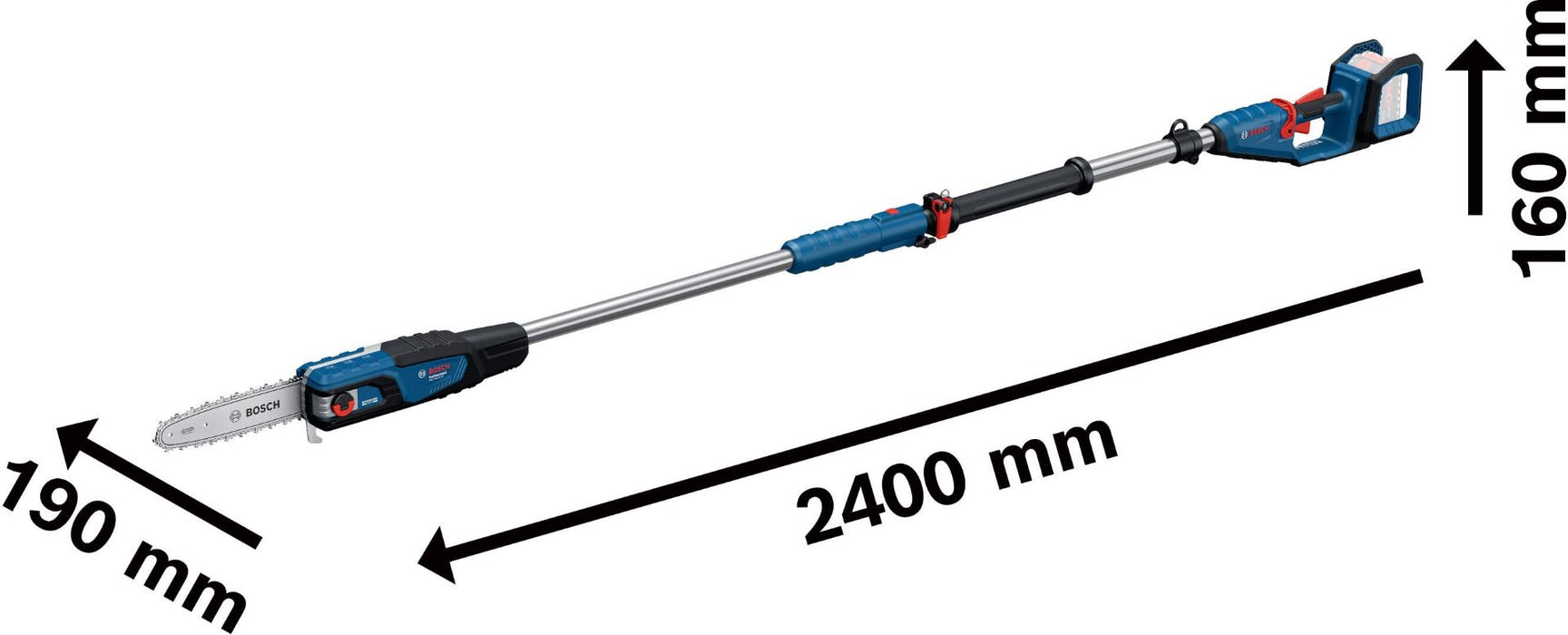 Akumulatorska lančana testera sa teleskopskom drškom Bosch GKE 18V-25 TP Solo (06008D6000) Aku lančana testera BOSCH Madras doo Beograd