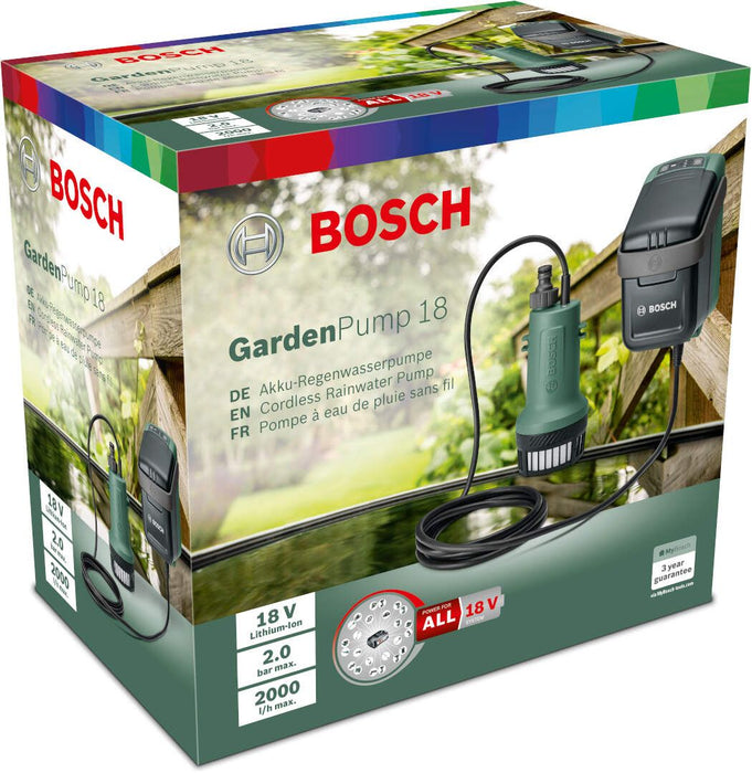 Akumulatorska pumpa za zalivanje Bosch GardenPump 18 (06008C4200) Aku pumpa BOSCH BOSCH-06008C4200 Madras doo Beograd