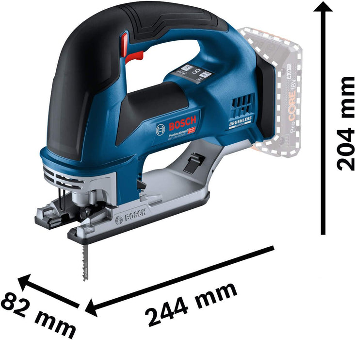 Akumulatorska ubodna testera Bosch GST 18V-155 BC; 2 x ProCORE 18V 4,0Ah u L-Boxx koferu (06015B1002) Aku ubodna testera BOSCH BOSCH-06015B1002 Madras doo Beograd