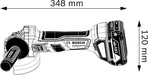 Akumulatorska ugaona brusilica Bosch GWS 180-Li Solo; bez baterije i punjača; 115mm (06019H9022) Aku ugaona brusilica BOSCH BOSCH-06019H9022 Madras doo Beograd