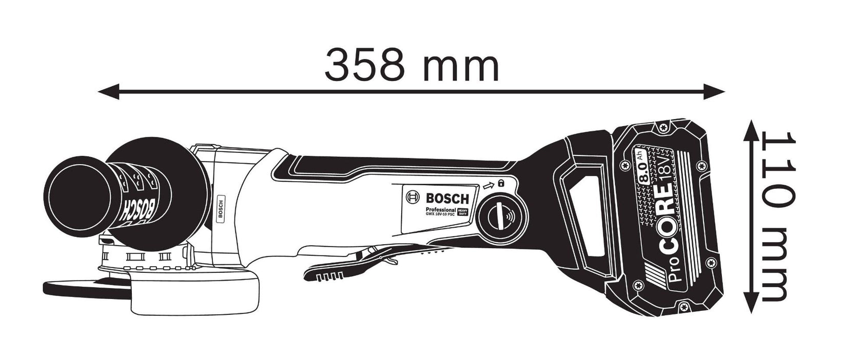 Akumulatorska ugaona brusilica Bosch GWX 18V-10 PSC Solo; 125mm; X-LOCK; bez baterije i punjača; PROtection; L-Boxx (06017B0800) Aku ugaona brusilica BOSCH BOSCH-06017B0800 Madras doo Beograd