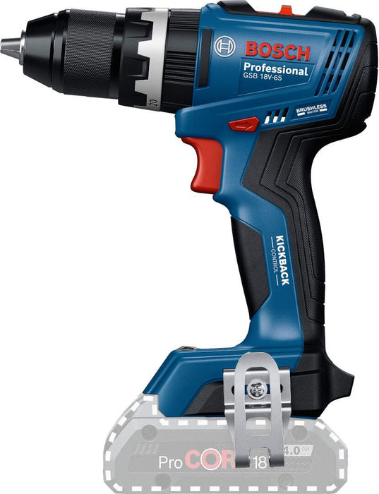 Akumulatorska vibraciona bušilica - odvrtač Bosch GSB 18V-65 sa 2 baterije i punjačem (06019N3332) Aku vibraciona bušilica - odvrtač BOSCH Madras doo Beograd