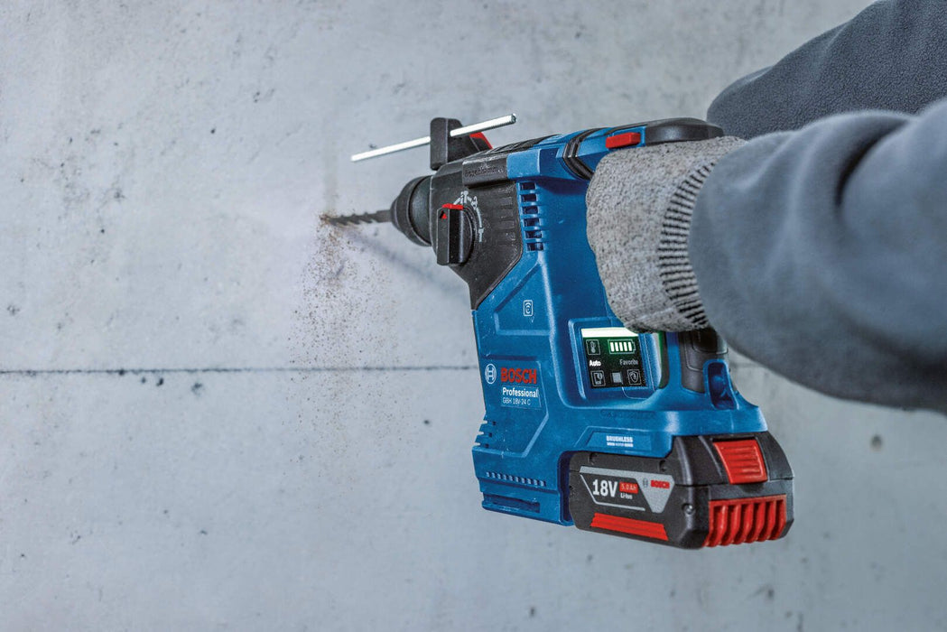 Akumulatorski elektro-pneumatski čekić Bosch GBH 187-LI One Chuck stezna glava 2x5.0Ah (0611923121) Aku SDS Plus bušilica BOSCH Madras doo Beograd