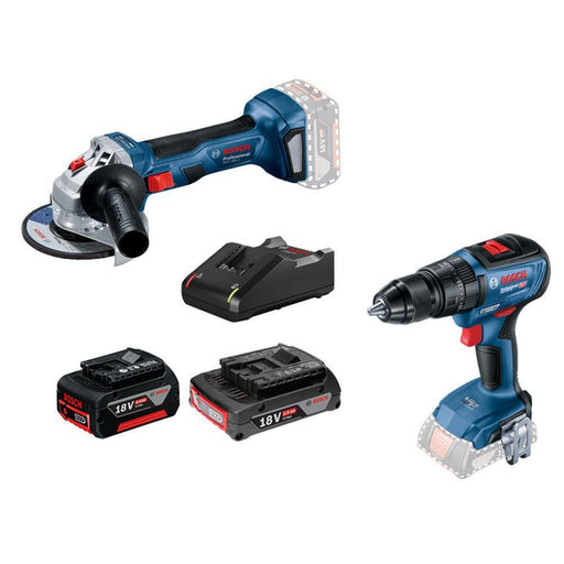 Akumulatorski set alata Bosch GSB 18V-50 + Bosch GWS 180-Li 18V + 1x4.0Ah + 1x2.0Ah (0615990M8S) Aku set alata BOSCH BOSCH-0615990M8S Madras doo Beograd