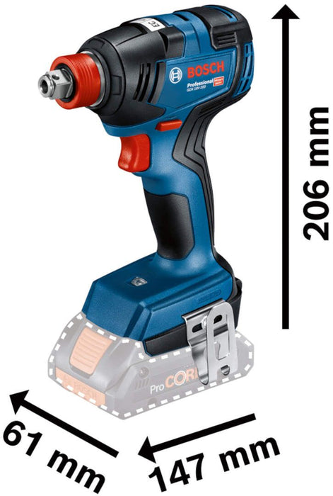 Akumulatorski udarni odvrtač Bosch GDX 18V-200 18V; 2x4,0Ah + kofer (06019J2206) Aku udarni odvrtač BOSCH BOSCH-06019J2206 Madras doo Beograd