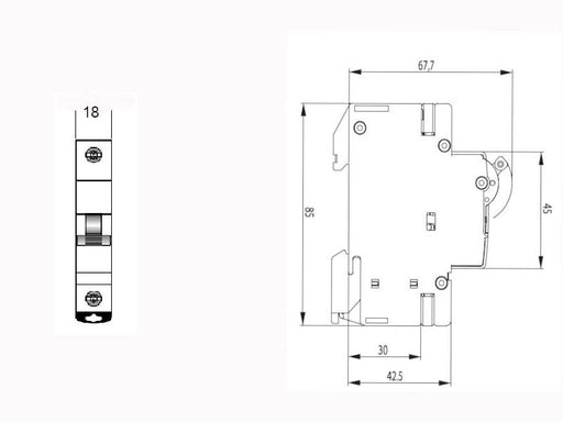 AUTOMATSKI OSIGURAČ ETI 1P B 6kA 32A Elektromaterijal ETI Madras doo Beograd