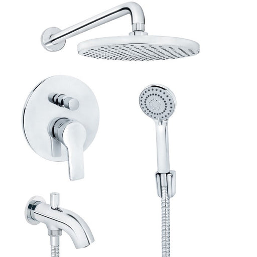 BATERIJA UZIDNA SA IZLIVOM (RUČNI I ZIDNI TUŠ) ROSAN JB31701 Ugradne baterije Rosan Madras doo Beograd