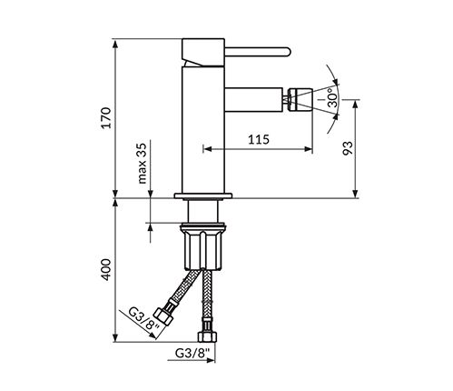 BATERIJA ZA BIDE ZERRO – ROSAN JZ39101 Baterije za bide Rosan 0117122000 Madras doo Beograd