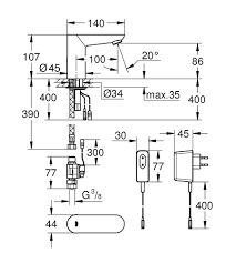 BATERIJA ZA LAVABO SENZORSKA COSMO GROHE Baterije za lavabo Grohe 0112974000 Madras doo Beograd