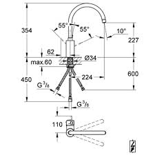 BATERIJA ZA SUDOPERU 3 CEVI EUROSMART – GROHE 3118000 Baterije za sudoperu Grohe 0112469000 Madras doo Beograd