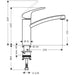 Baterija za sudoperu HANSGROHE FOCUS 160 (31806000) Baterije za sudoperu Hansgrohe Madras doo Beograd