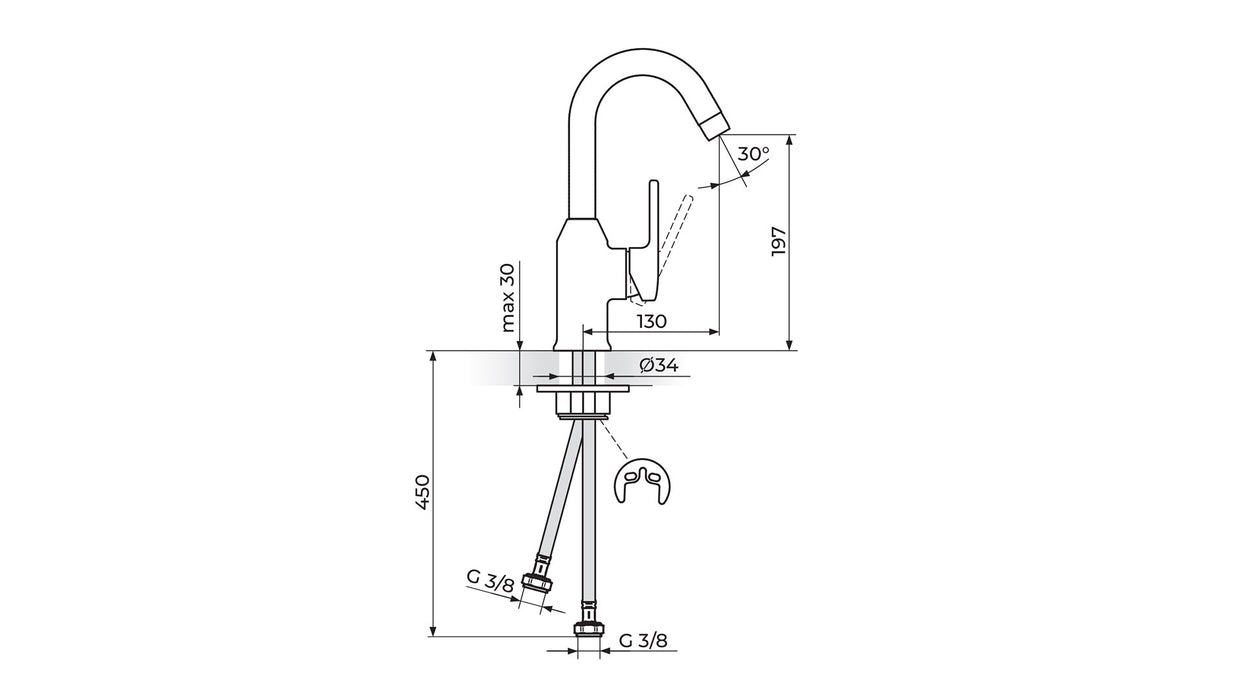 BEBA BATERIJA ZA LAVABO POKRETNA ROSAN JB30301 Baterije za lavabo Rosan JB30301 Madras doo Beograd