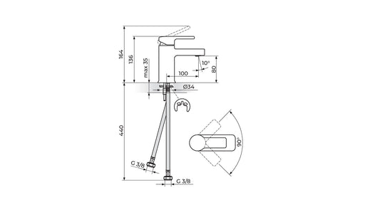 BEBA BATERIJA ZA LAVABO ROSAN JB30101 Baterije za lavabo Rosan JB30101 Madras doo Beograd