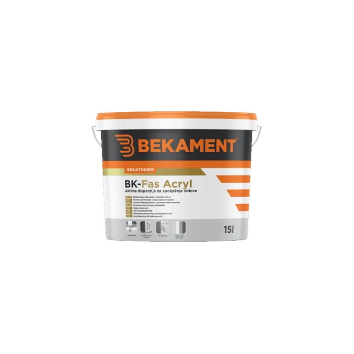 Bekament BK Fas acryl 15/1 Fasadna boja Bekament 46629 Madras doo Beograd