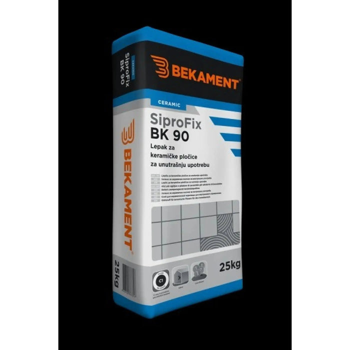 Bekament SiproFix BK 90 25kg - CENA VAŽI ZA PALETNU KUPOVINU (48 KOM) Lepak za pločice Bekament Madras doo Beograd
