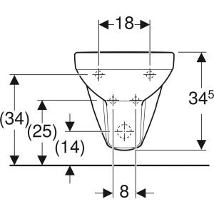 BIDE SELNOVA COMPACT (KRATKI) MODEL KVADRATNI KONZOLNI 500.272.01.7 GEBERIT Bidei Geberit Madras doo Beograd