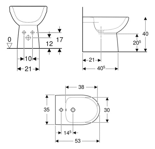 BIDE SELNOVA PODNI BTW SA SKRIVENIM PRIKLJUČKOM 500.289.01.7 GEBERIT Bidei Geberit Madras doo Beograd