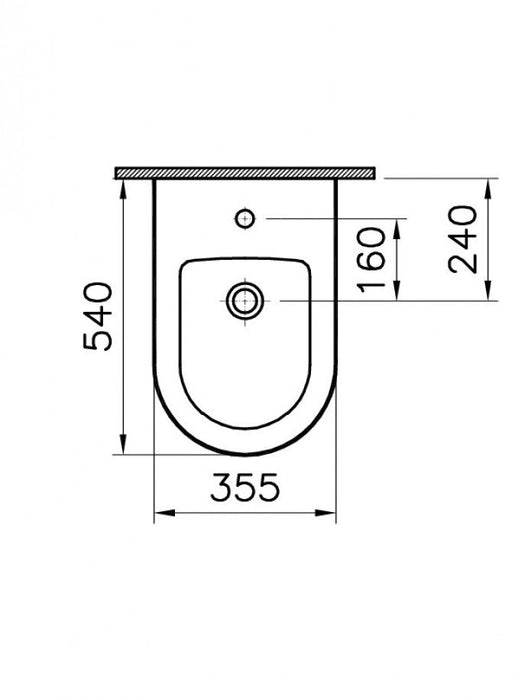 Bide VITRA INTEGRA BTW (7039B003-0290) Bidei Vitra 7039B003-0290 Madras doo Beograd