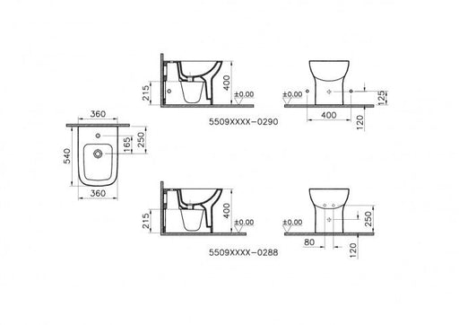 Bide VITRA S20 (5509L003-0290) Bidei Vitra 5509L003-0290 Madras doo Beograd