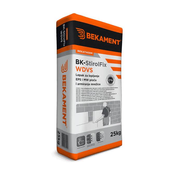 BK Stirolfix WDVS-lepak za EPS i MW ploče 25kg Lepkovi Bekament Madras doo Beograd