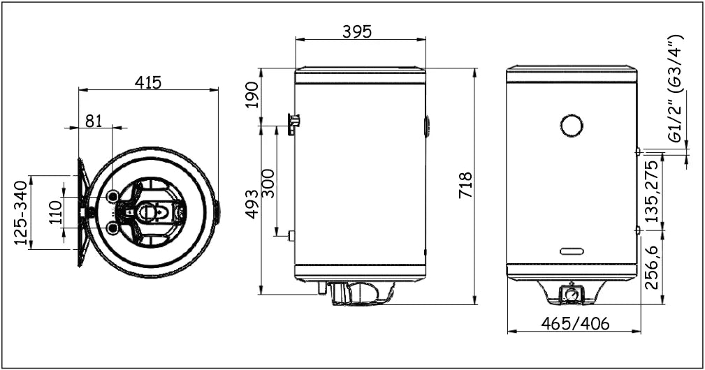 Bojler METALAC Hydra EZV 50 E2i Inox Bojleri i oprema Metalac Madras doo Beograd