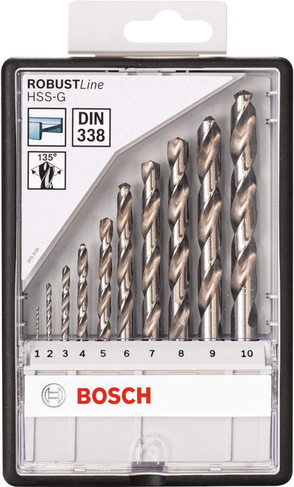 Bosch 10-delni Robust Line set HSS-G burgija za metal (2607010535) Set burgija za metal BOSCH BOSCH-2607010535 Madras doo Beograd