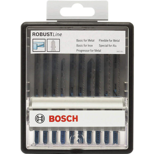 Bosch 10-delni Robust Line set listova ubodne testere Metal Expert T-prihvat T 118 G; T 118 A; T 118 B; T 118 EOF; T 118 AF; T 118 BF; T 118 GFS; T 227 D; T 127 D; T 123 X - 2607010541 List ubodne testere BOSCH BOSCH-2607010541 Madras doo Beograd