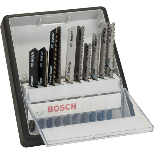 Bosch 10-delni Robust Line set listova ubodne testere Top Expert T-prihvat T 130 RIFF; T 118 AHM; T 141 HM; T 101 A; T 113 A; T 101 BF; T 101 BIF; T 118 AF; T 227 D; T 123 X - 2607010574 List ubodne testere BOSCH Madras doo Beograd