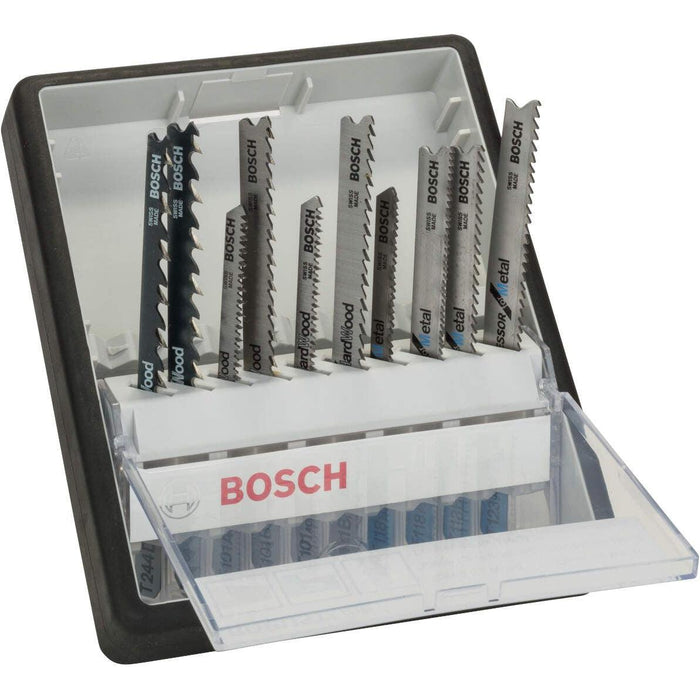 Bosch 10-delni Robust Line set listova ubodne testere Wood and Metal T-prihvat (2607010542) List ubodne testere BOSCH BOSCH-2607010542 Madras doo Beograd