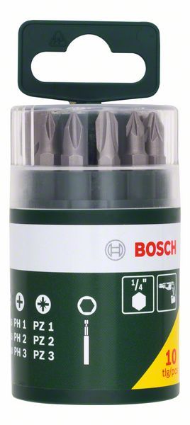 Bosch 10-delni set bitova (2607019454) Set bitova BOSCH BOSCH-2607019454 Madras doo Beograd