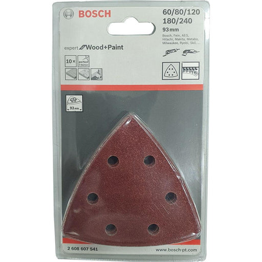 Bosch 10-delni set brusnih listova 93 mm; 60; 80; 100; 120; 180 pakovanje od 10 komada (set) - 2608607541 Set brusnih listova BOSCH BOSCH-2608607541 Madras doo Beograd