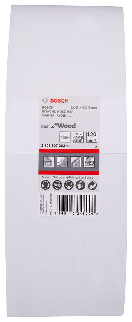 Bosch 10-delni set brusnih traka X440 100 x 610 mm granulacija 120 - pakovanje od 10 komada (2608607263) Set brusnih traka BOSCH BOSCH-2608607263 Madras doo Beograd