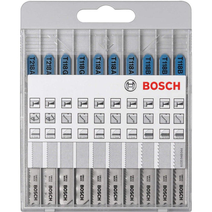 Bosch 10-delni set listova ubodne testere Basic for Metal T 218 A (2x); T 118 G (2x); T 118 A (3x); T 118 B (3x) - 2607010631 Set listova za ubodnu testeru BOSCH BOSCH-2607010631 Madras doo Beograd