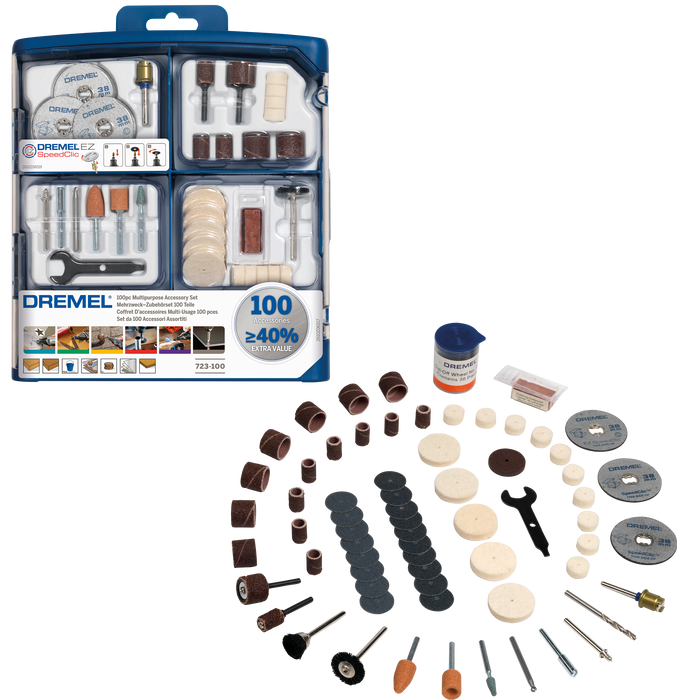 BOSCH 100 pieces DREMEL® Multipurpose Accessory Set (723) - (2615S723JA) Madras doo Beograd Madras doo Beograd
