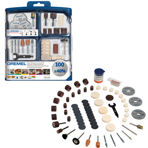 BOSCH 100 pieces DREMEL® Multipurpose Accessory Set (723) - (2615S723JA) Madras doo Beograd Madras doo Beograd