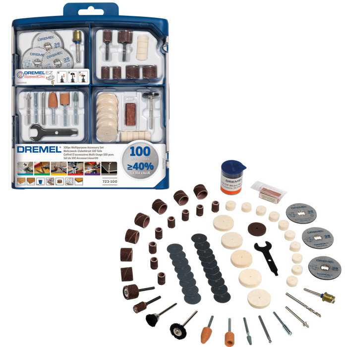 BOSCH 100 pieces DREMEL® Multipurpose Accessory Set (723) - (2615S723JA) Madras doo Beograd Madras doo Beograd