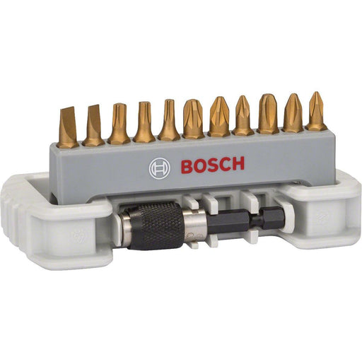 Bosch 11-delni set bitova odvrtača sa držačem bitova PH1; PH2; PH3; PZ1; PZ2; PZ3; T15; T20; T25; S0,6x4,5; S0,8x5,5; 25 mm (2608522127) Set bitova BOSCH BOSCH-2608522127 Madras doo Beograd