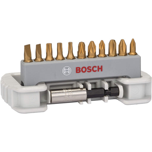 Bosch 11-delni set bitova odvrtača sa držačem bitova PH1; PH2; PH3; PZ1; PZ2; PZ3; T15; T20; T25; S0,6x4,5; S0,8x5,5; 25 mm - 2608522133 Set bitova BOSCH BOSCH-2608522133 Madras doo Beograd