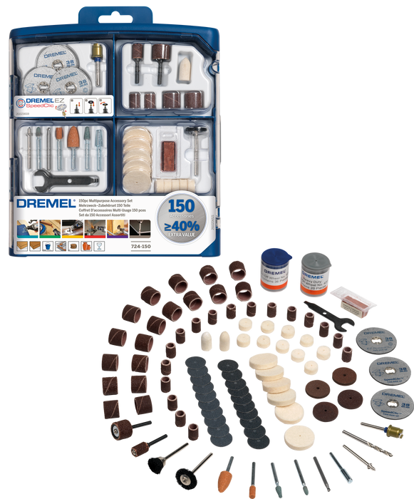 BOSCH 150 pieces DREMEL® Multipurpose Accessory Set (724) - (2615S724JA) Madras doo Beograd Madras doo Beograd