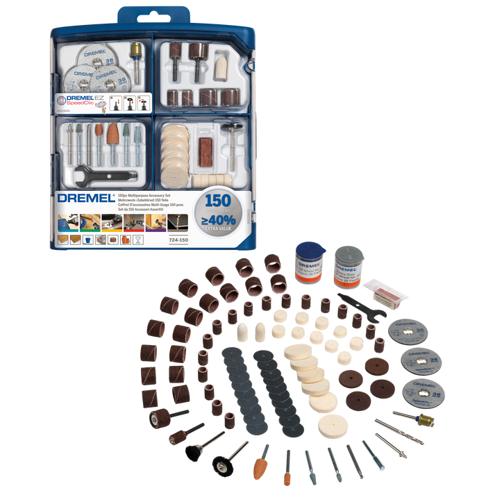 BOSCH 150 pieces DREMEL® Multipurpose Accessory Set (724) - (2615S724JA) Madras doo Beograd Madras doo Beograd